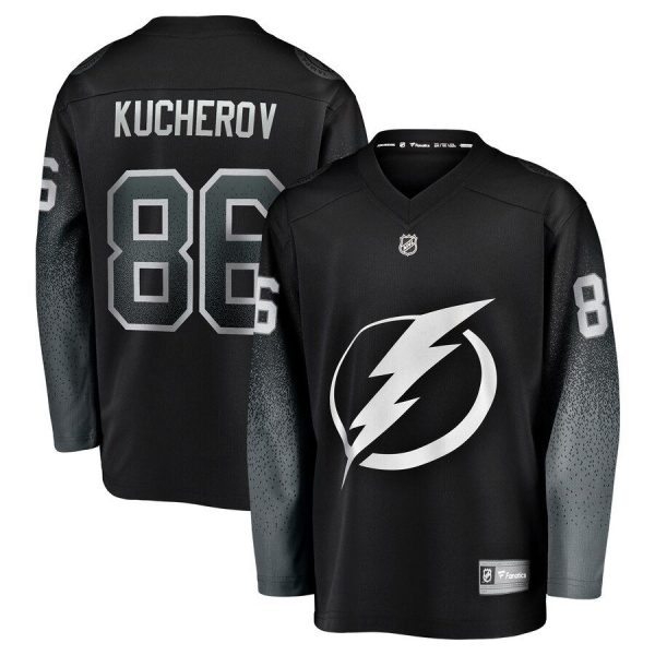 Youth Tampa Bay Lightning Nikita Kucherov Black Alternate Replica Player Jersey