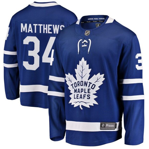 Youth Toronto Maple Leafs Auston Matthews Blue Home Breakaway Player Jersey