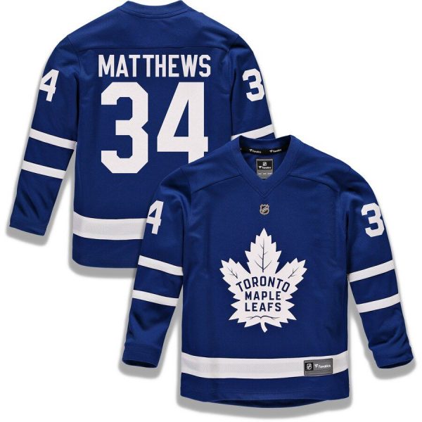 Youth Toronto Maple Leafs Auston Matthews Blue Replica Player Jersey