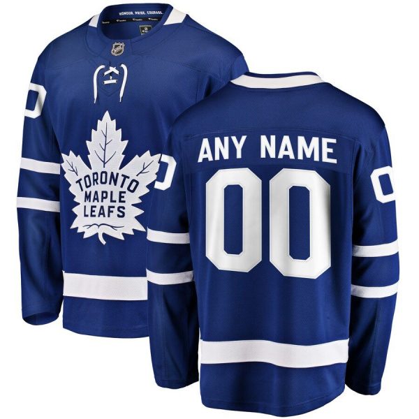 Youth Toronto Maple Leafs Blue Home Breakaway Custom Jersey