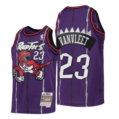 Youth Toronto Raptors 1998-99 Fred Vanvleet #23 Hardwood Classics Purple Jersey -