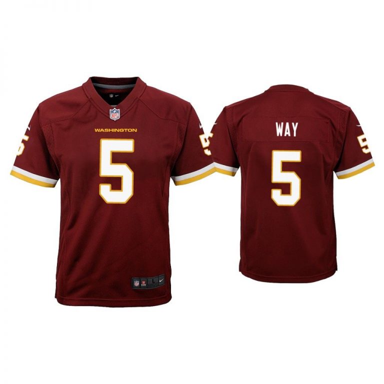 Youth Tress Way Washington Football Team Burgundy Game Jersey