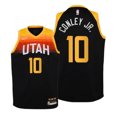 Youth Utah Jazz Mike Conley Jr. 2020-21 City Black Jersey
