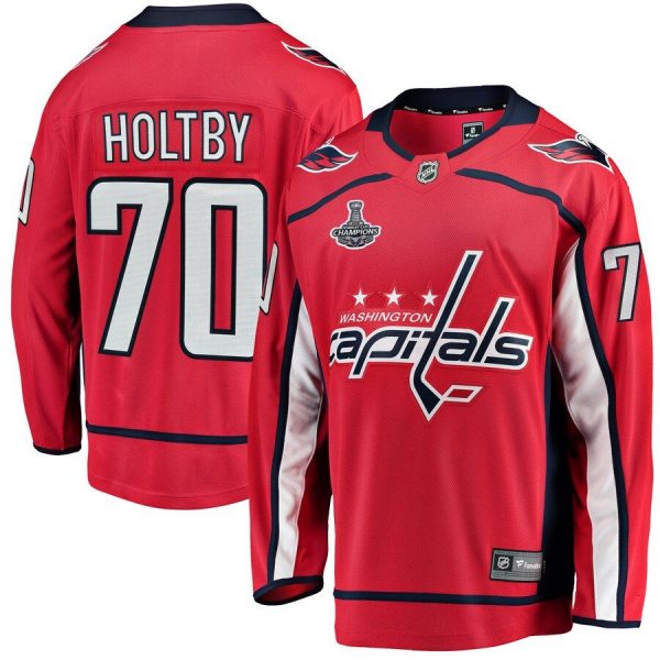 Youth Washington Capitals Braden Holtby Red 2018 Stanley Cup Champions Home Breakaway Player Jersey