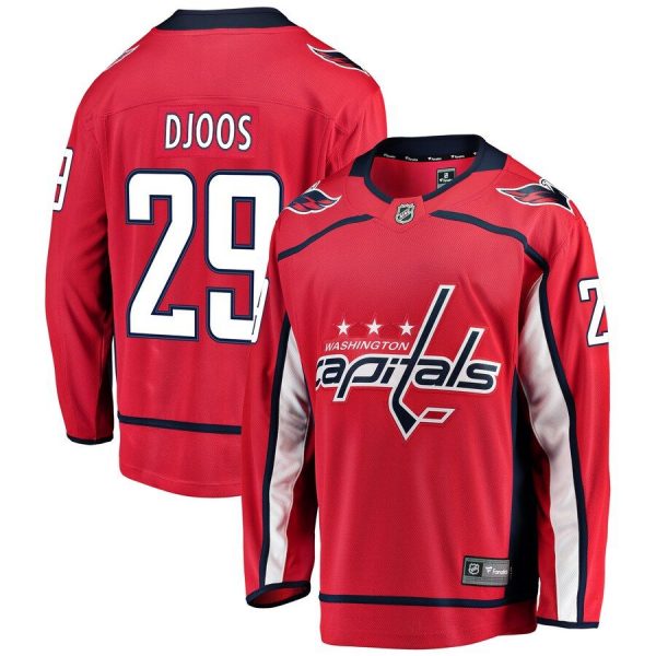 Youth Washington Capitals Christian Djoos Red Breakaway Player Jersey