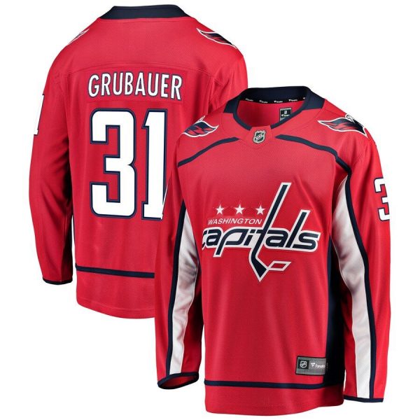 Youth Washington Capitals Philipp Grubauer Red Breakaway Player Jersey