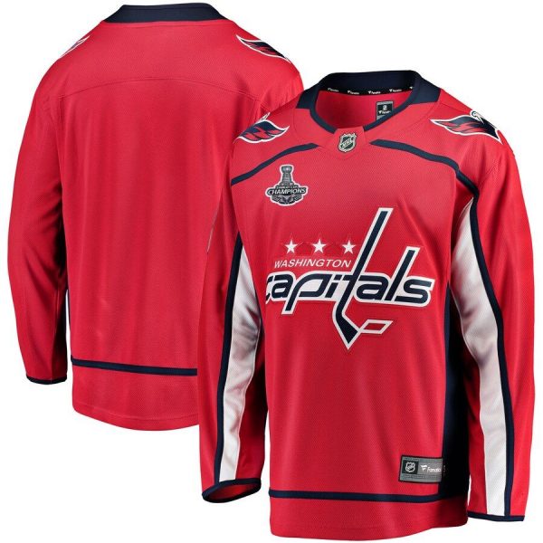 Youth Washington Capitals Red 2018 Stanley Cup Champions Home Breakaway Jersey