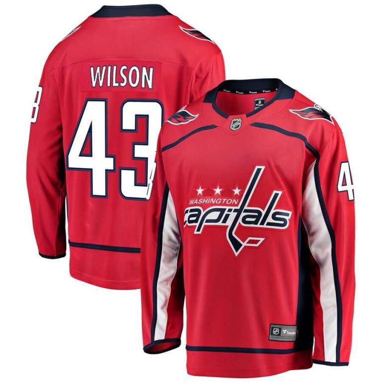 Youth Washington Capitals Tom Wilson Red Breakaway Player Jersey