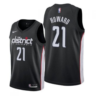 Youth Washington Wizards 2018-19 Dwight Howard #21 City Edition Black Jersey