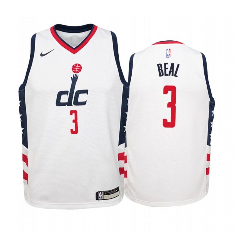 Youth Washington Wizards Bradley Beal #3 City White Jersey