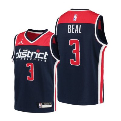 Youth Washington Wizards Bradley Beal Statement Navy Jersey - Kids