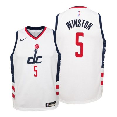 Youth Washington Wizards Cassius Winston City White Jersey - Kids