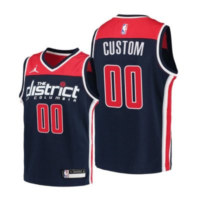 Youth Washington Wizards Custom Statement Navy Jersey - Kids