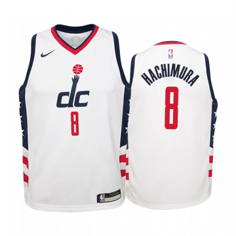 Youth Washington Wizards Rui Hachimura #8 City White Jersey