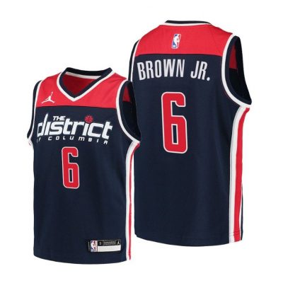 Youth Washington Wizards Troy Brown Jr. Statement Navy Jersey - Kids