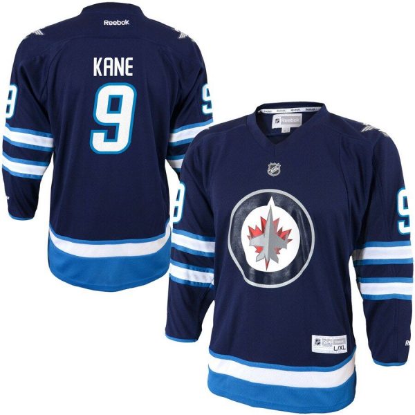 Youth Winnipeg Jets Evander Kane Navy Blue Replica Player Hockey Jersey