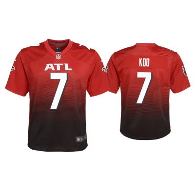 Youth Younghoe Koo Atlanta Falcons Red 2nd Alternate Game Jersey