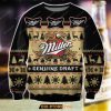 3D All Over Print Miller Genuine Draft Beer Ugly Christmas Sweatshirt