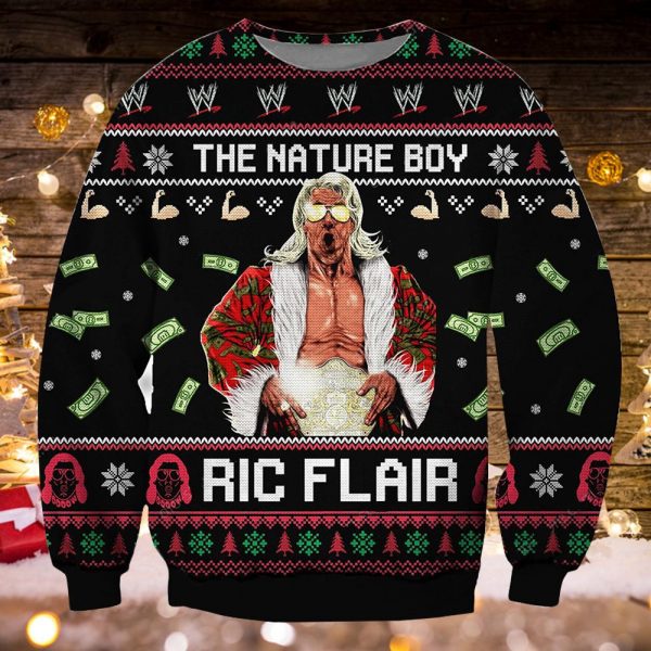 3D All Over Printed The Nature Boy Ric Flair Christmas Sweatshirt
