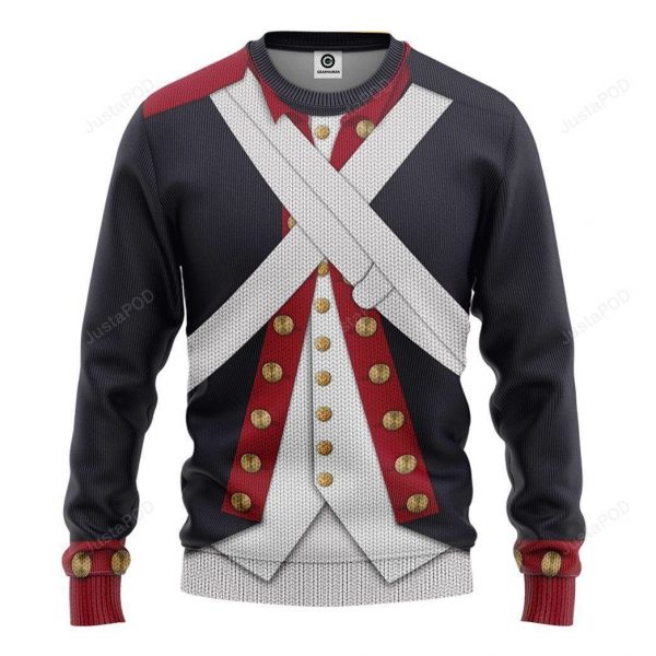 3D Continental Army Sweatshirt Christmas Sweaters