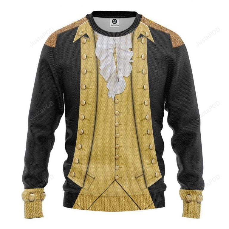 3D George Washington Sweatshirt Christmas Sweaters