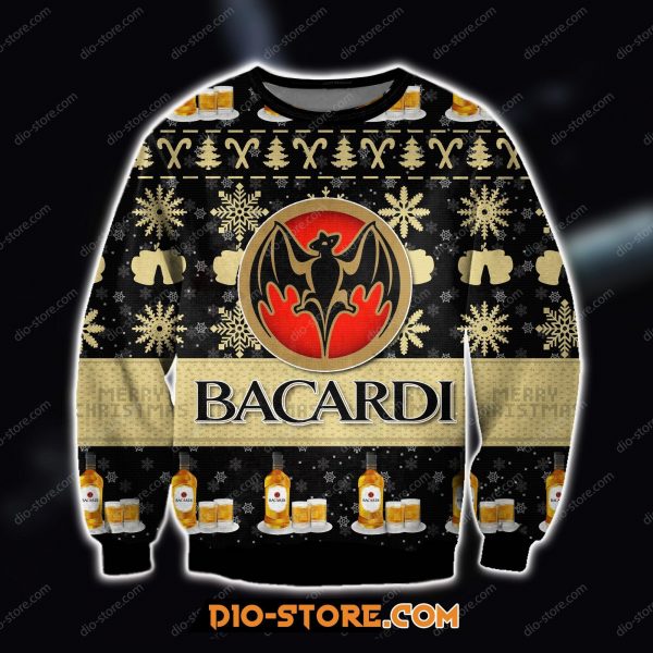 3D Knitting Pattern Print Bacardi Ugly Christmas Sweatshirt