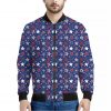 4th of July American Star Pattern Print Bomber Jacket