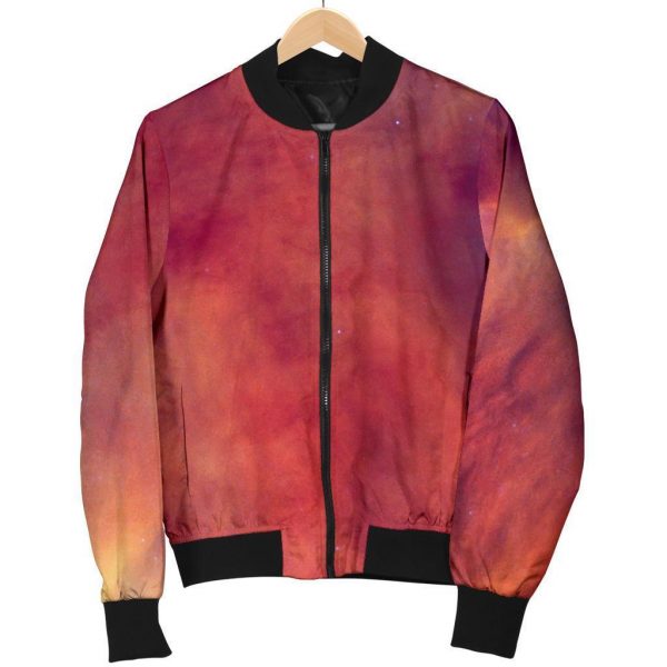Abstract Nebula Cloud Galaxy Space Print Bomber Jacket