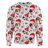 American English Coonhound Xmas Decor Premium Sweatshirt Ugly Christmas Sweatshirt Animal Dog Cat Sweater Unisex