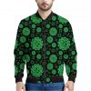 Anahata Chakra Pattern Print Bomber Jacket
