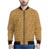 Ancient Egyptian Hieroglyphs Print Bomber Jacket
