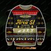 Area 51 3D Knitting Pattern Print Ugly Christmas Sweatshirt