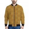 Ashanti Kente Pattern Print Bomber Jacket