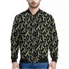 Autism Awareness Ribbon Pattern Print Bomber Jacket
