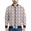 Baseballs Pattern Print Bomber Jacket