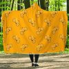 Bicycle Pattern Print Hooded Blanket Cloak Blanket