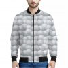 Big Golf Ball Pattern Print Bomber Jacket