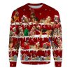 Bloodhound Snow Christmas Ugly Christmas Sweatshirt Animal Dog Cat Sweater Unisex