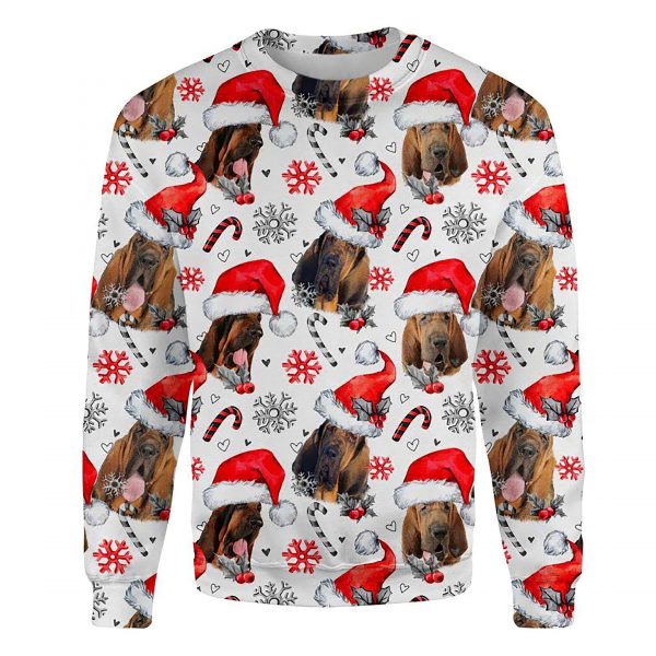 Bloodhound Xmas Decor Ugly Christmas Sweatshirt Animal Dog Cat Sweater Unisex