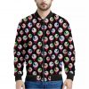 Bloody Eyeball Pattern Print Bomber Jacket