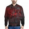 Bloody Room Print Bomber Jacket