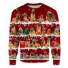 Boerboel Snow Christmas Ugly Christmas Sweatshirt Animal Dog Cat Sweater Unisex