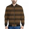 Boho Ethnic Pattern Print Bomber Jacket