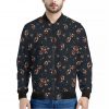 Boho Paisley Flower Pattern Print Bomber Jacket