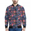 Boho Paisley Pattern Print Bomber Jacket