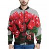 Bouvardia Flower Print Bomber Jacket