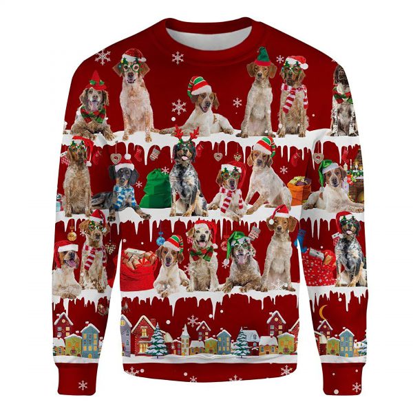 Brittany Snow Christmas Ugly Christmas Sweatshirt Animal Dog Cat Sweater Unisex