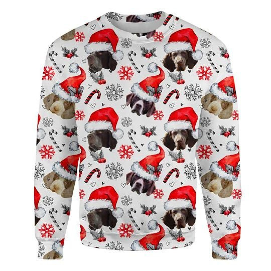 Burgos Pointer Xmas Decor Ugly Christmas Sweatshirt Animal Dog Cat Sweater Unisex