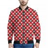 Canada Maple Leaf Pattern Print Bomber Jacket