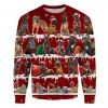 Cane Corso Snow Christmas Ugly Christmas Sweatshirt Animal Dog Cat Sweater Unisex